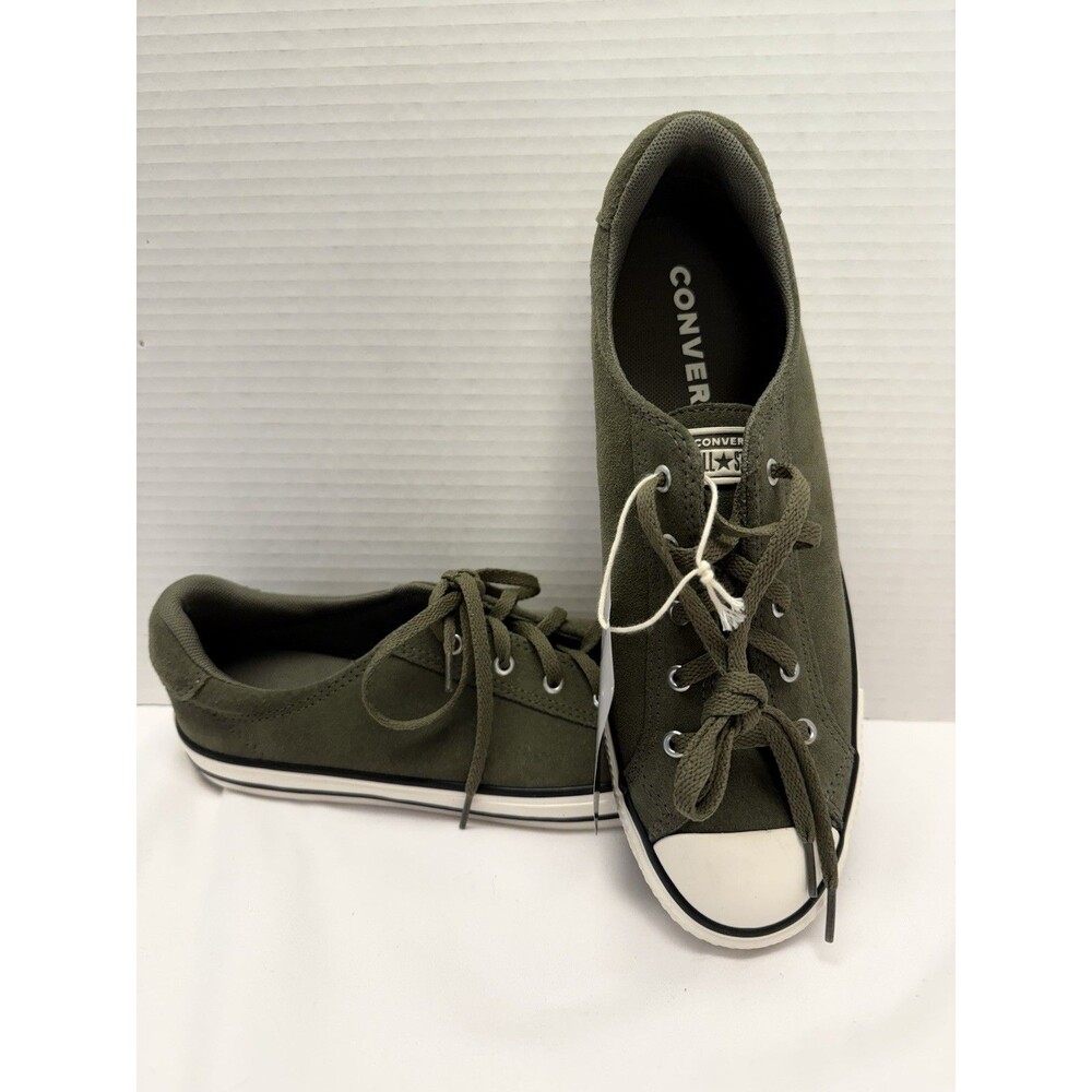 Converse CTAS Dainty Lucky Women's Lace-Up Olive Suede Casual Sneakers Sz 7.5